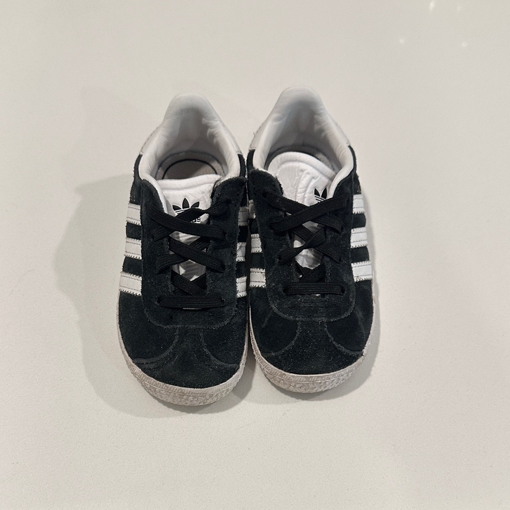 Adidas Kids Black and White Sneakers